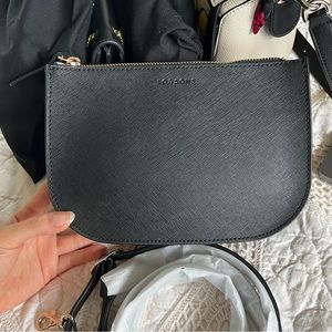 Lo & Sons The Waverley 2 Large in Black Saffiano